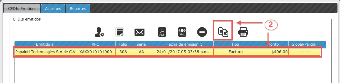 opcion clonado- koatl facturas