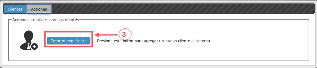 botón crear nuevo cliente - koatl facturas