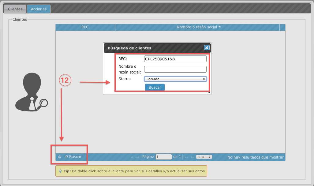 Buscar cliente - koatl facturas