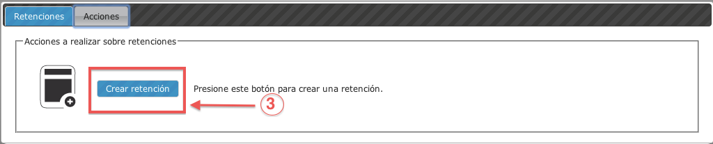 botón crear retencion - koatl facturas