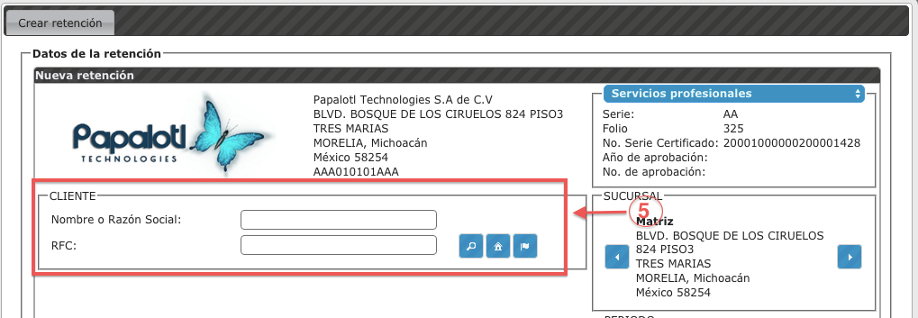 Buscar cliente - koatl facturas