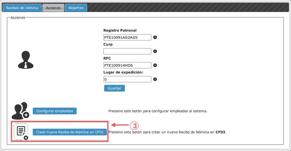 botón emitir recibo - koatl facturas