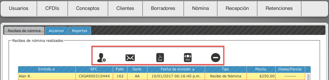 opciones de CFDI - koatl facturas