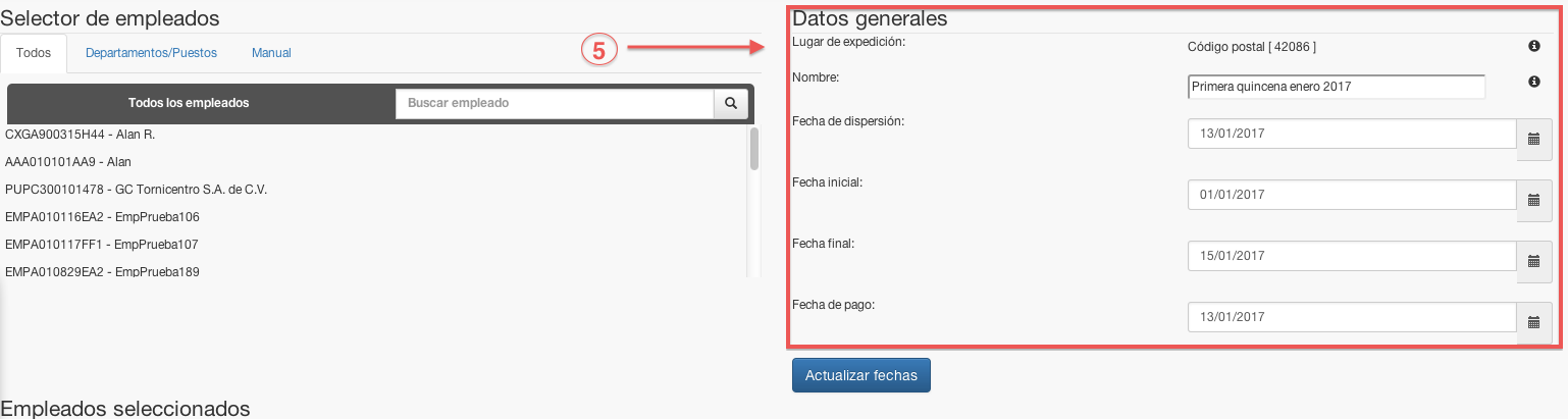 datos generales de programación - koatl facturas